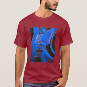 blauer Baß T-Shirt