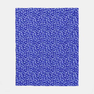 Blauer Batik-Leopard - Fleece-Decke Fleecedecke