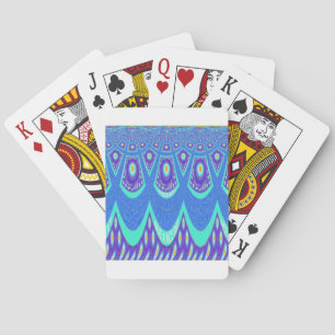 Blauer Batik Spielkarten