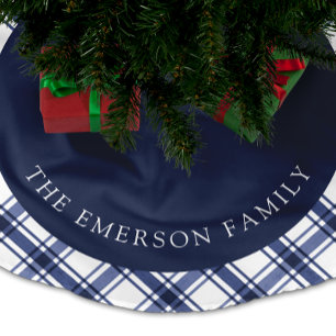 Blauer Baumrock Polyester Weihnachtsbaumdecke