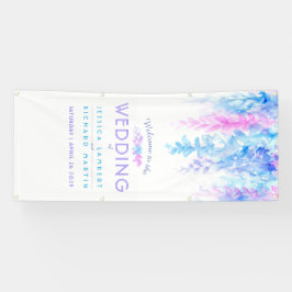 Blauer Begrüßungsbanner Banner