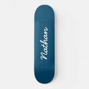 Blauer benutzerdefinierbar skateboard