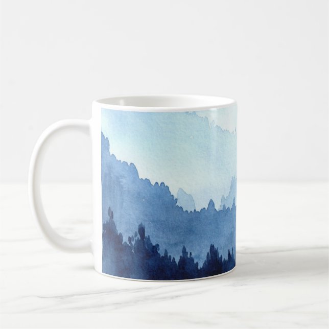 Blauer Berg Kaffeetasse (Links)