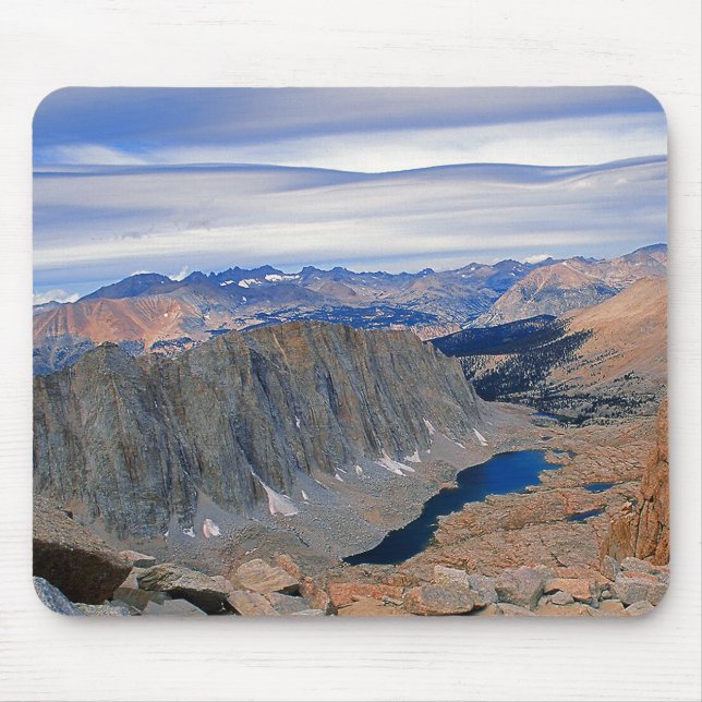 Blauer Bergsee Mousepad (Vorne)