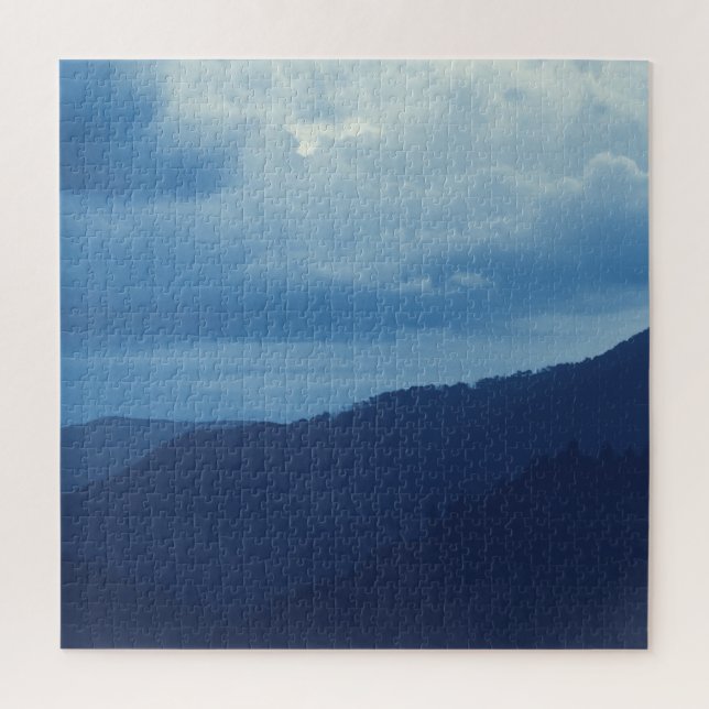 Blauer Bergsturm - 20 x 20 Puzzle (Vertikal)