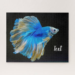 Blauer Betta-Kampffisch Puzzle