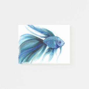 Blauer Betta Post-it Klebezettel