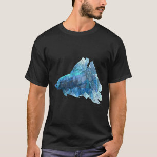 Blauer Betta T-Shirt