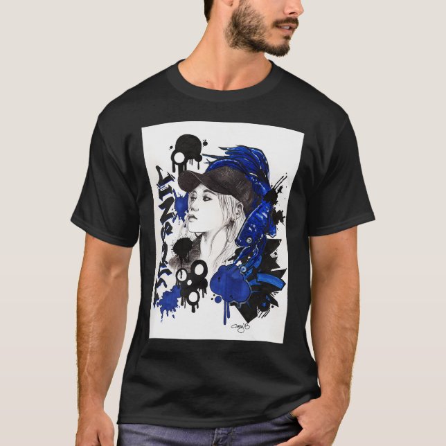 Blauer Betta T-Shirt (Vorderseite)
