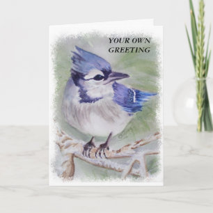 BLAUER BIRD KUNSTBARE GREETKARTE KARTE