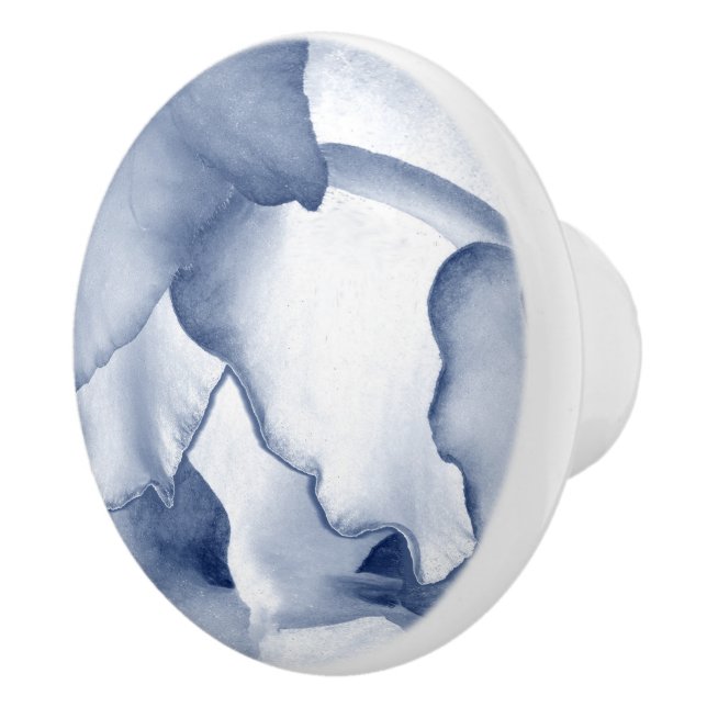 Blauer Blanc Keramikknauf (Rechts)