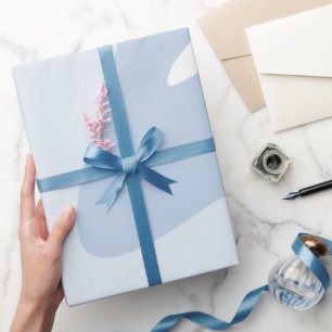 Blauer Bläschen Geschenkpapier