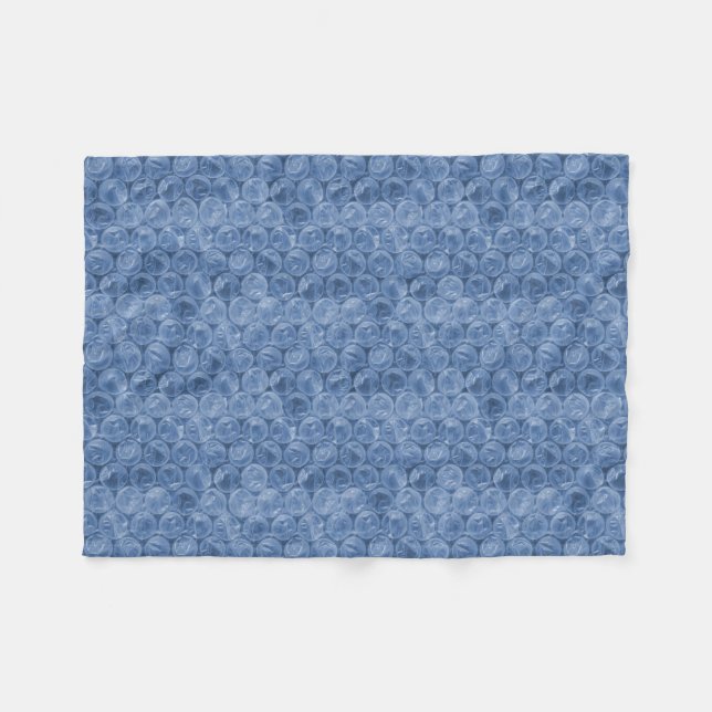 Blauer Blasenverpackung Fleecedecke (Vorderseite (Horizontal))
