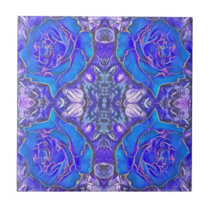 Blauer Blauer Keramik Fliese
