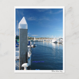 Blauer blauer Tag Postkarte
