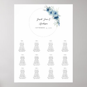 Blauer Blaufass-Sitzplan 12 V2 Poster