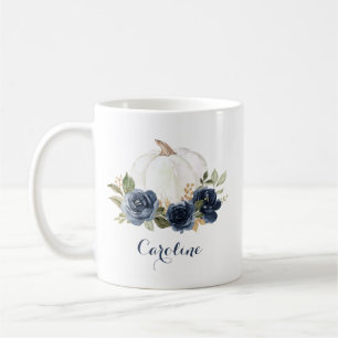 Blauer Blaupumpen für Floral Navy Mug Kaffeetasse