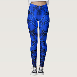 Blauer Blitz, Bolzenmuster donnert auf dunklem Leggings