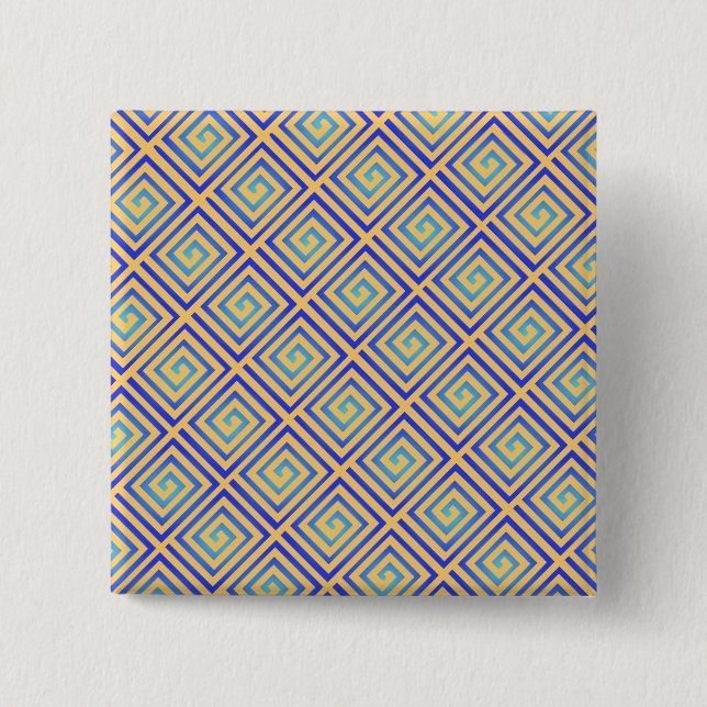 Blauer Blitz Button (Vorderseite)