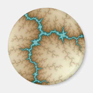 Blauer Blitz - Fraktal Magnet