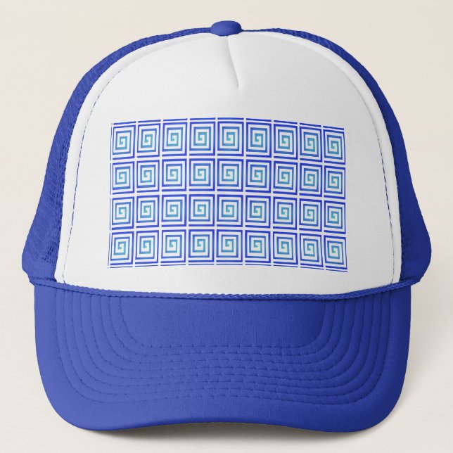 Blauer Blitz Truckerkappe (Vorderseite)