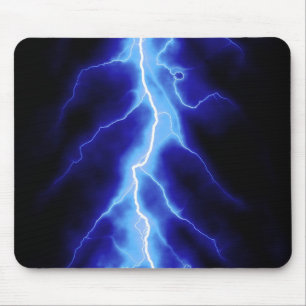 blauer Blitzbolzen Mousepad