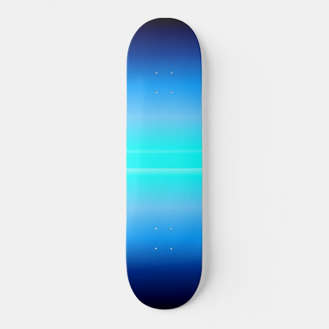 Blauer Blitzschlag Skateboard (Vorderseite)