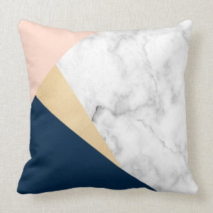 blauer Block des eleganten weißen Kissen