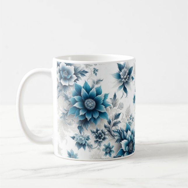 Blauer Blossom Elegance/Blüten in der Tasse des Bl (Links)