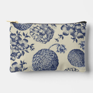 Blauer Blume Blumen Zubehörtasche