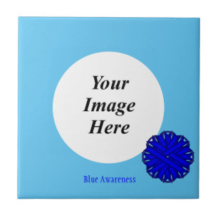 Blauer Blume-Multifunktionsvorlage von Kenneth Yon Fliese