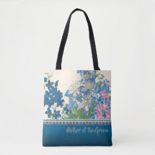 Blauer Blumen Lieblings-Bridesmaid-Geschenk
