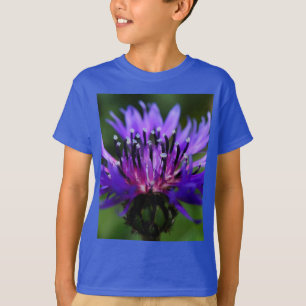 Blauer Blumenblume Blume blüht die Liebe des Fried T-Shirt