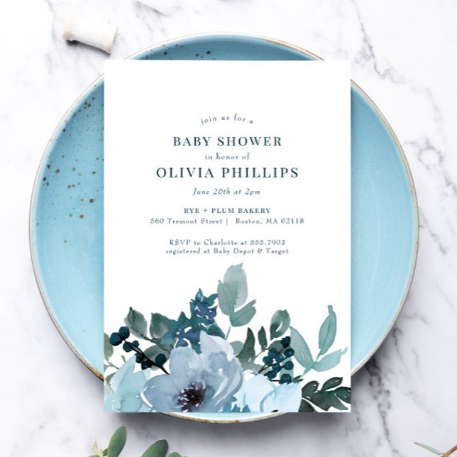 Blauer Blumengarten Kinderdusche (Von Creator hochgeladen)