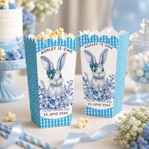 Blauer Blumenhase 1. Geburtstag für Kinder Geschenkschachtel