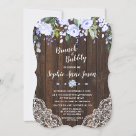 Blauer Blumenkohl und Brautparty Einladung