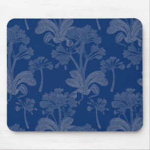 Blauer Blumenmousepad Mousepad