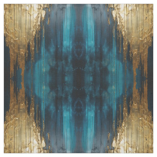 Blauer Blumenstoff Nahtloses Muster Arts Hintergru Stoff (Muster)