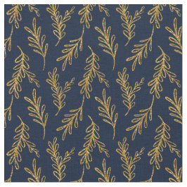 Blauer Blumenstoff Nahtloses Muster Elegant Boho Stoff