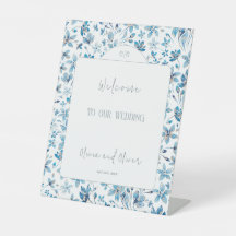 Blauer Blumenstrauß - Empfang