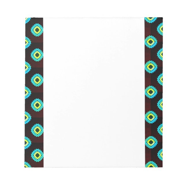 Blauer Blumenstrauß OT 96 Notizblock (Vorderseite)