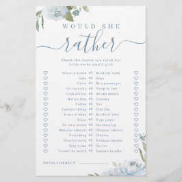 Blauer Blumenstrauß würde sie lieber Brautparty sp