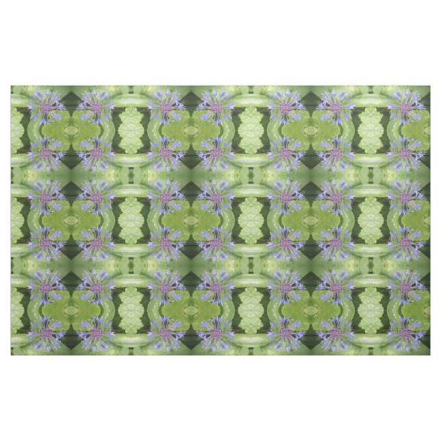 Blauer Blütenblume Gemustertes Gewebe Stoff (Fat Quarter (45,7 x 55,9 cm))