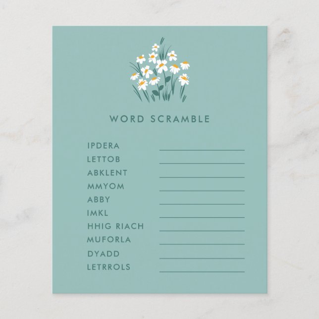 Blauer Blütenduschkopf Flyer (Vorne)