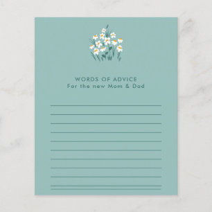 Blauer Blütenduschkopf Flyer