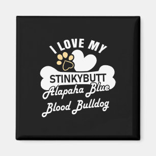 Blauer Blutes Bulldog Hund - Alapaha Blauer Blutes Magnet