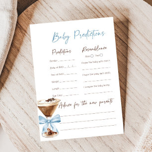 Blauer Bogen Espresso Martini Baby Shower Vorhersa