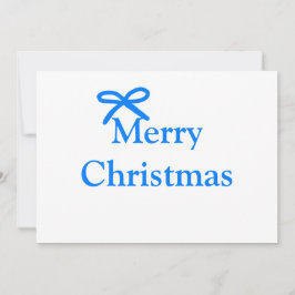 Blauer Bogen frohe Weihnachtsgeschenke einfache mo Einladung