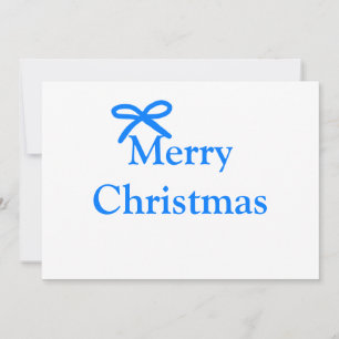 Blauer Bogen frohe Weihnachtsgeschenke einfache mo Einladung