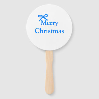 Blauer Bogen frohe Weihnachtsgeschenke einfache mo Fächer